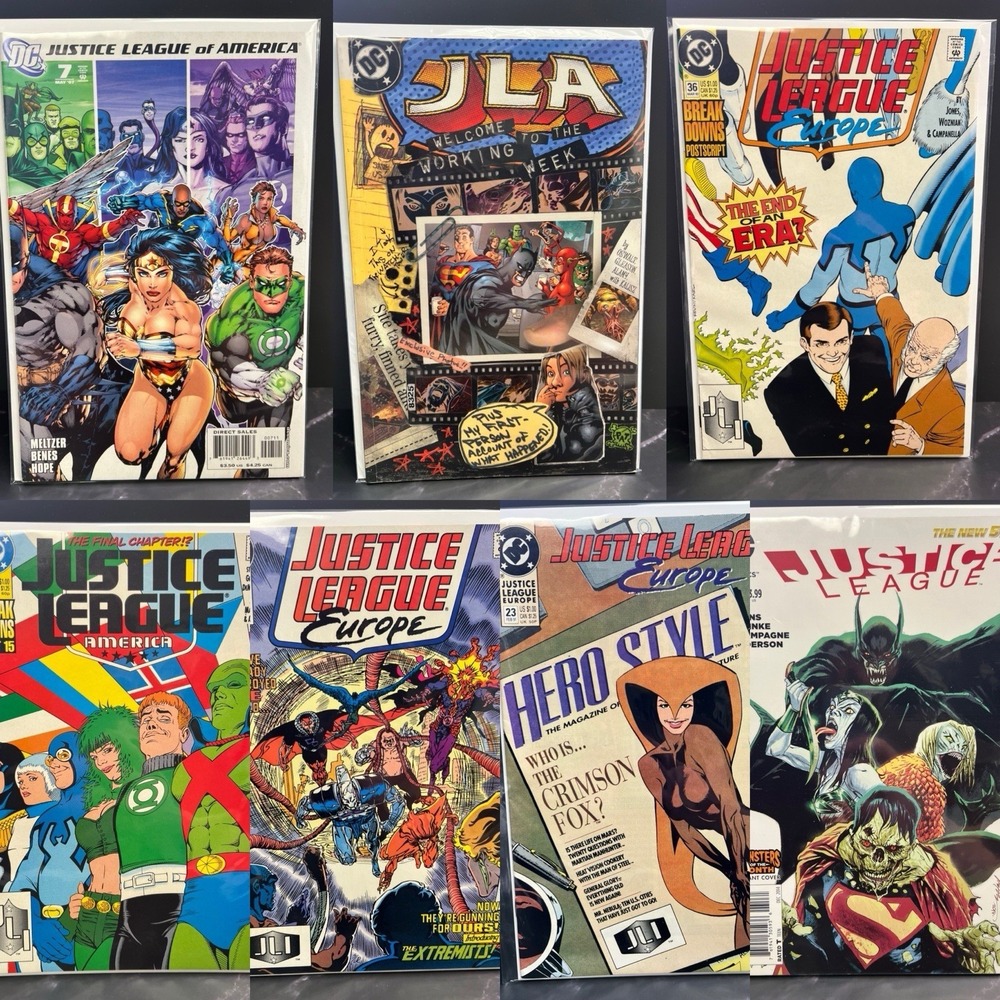 Lot Of 7 Justice League of America Justice League Europe And More